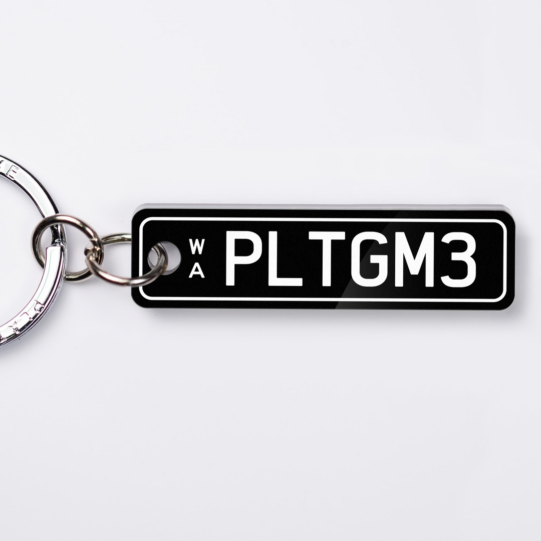 WA Prestige Licence Plate Custom Keychain