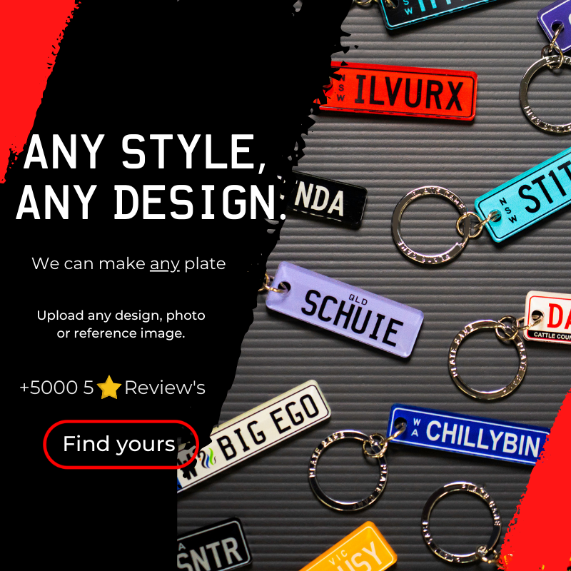 Custom 2025 plate keychain