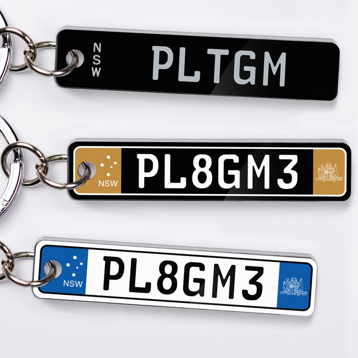 NSW Euro Licence Plate Custom Keychain 🇪🇺