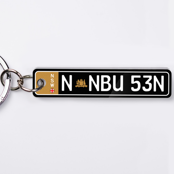 NSW Euro Licence Plate Custom Keychain 🇪🇺