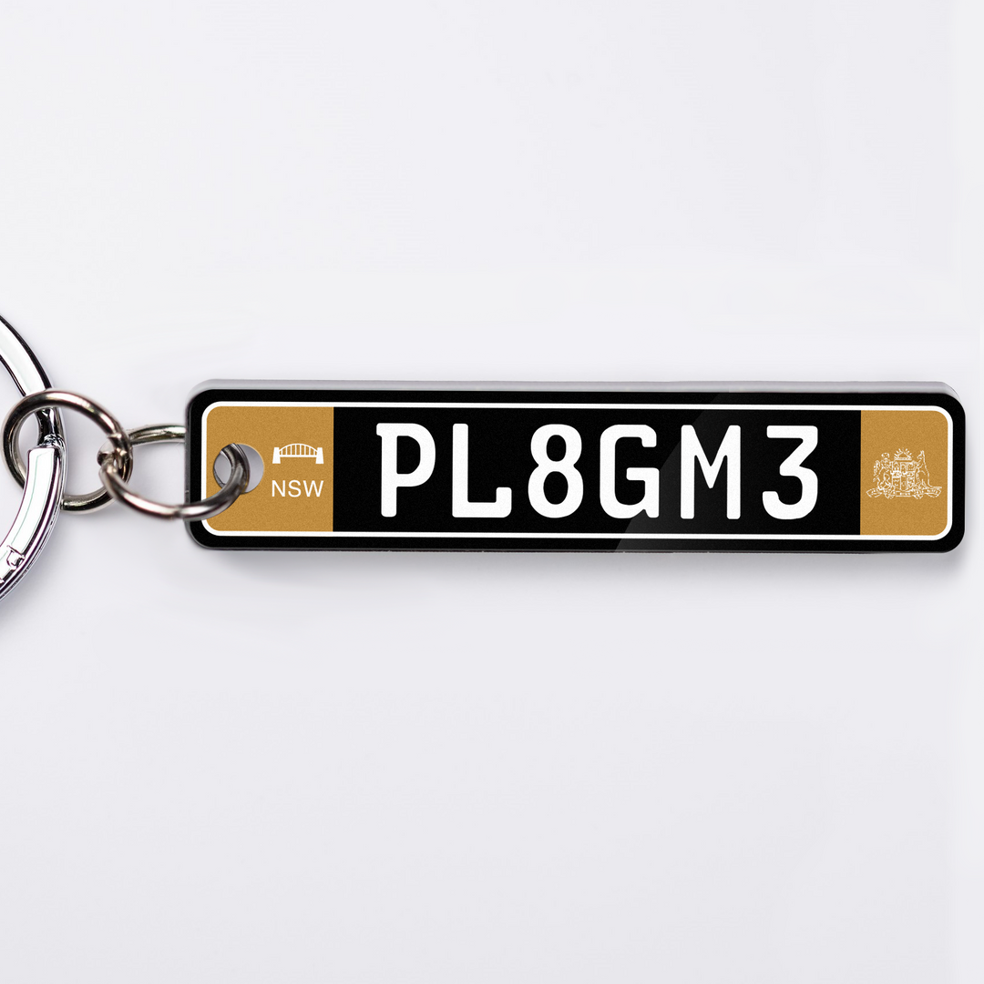 NSW Euro Licence Plate Custom Keychain 🇪🇺