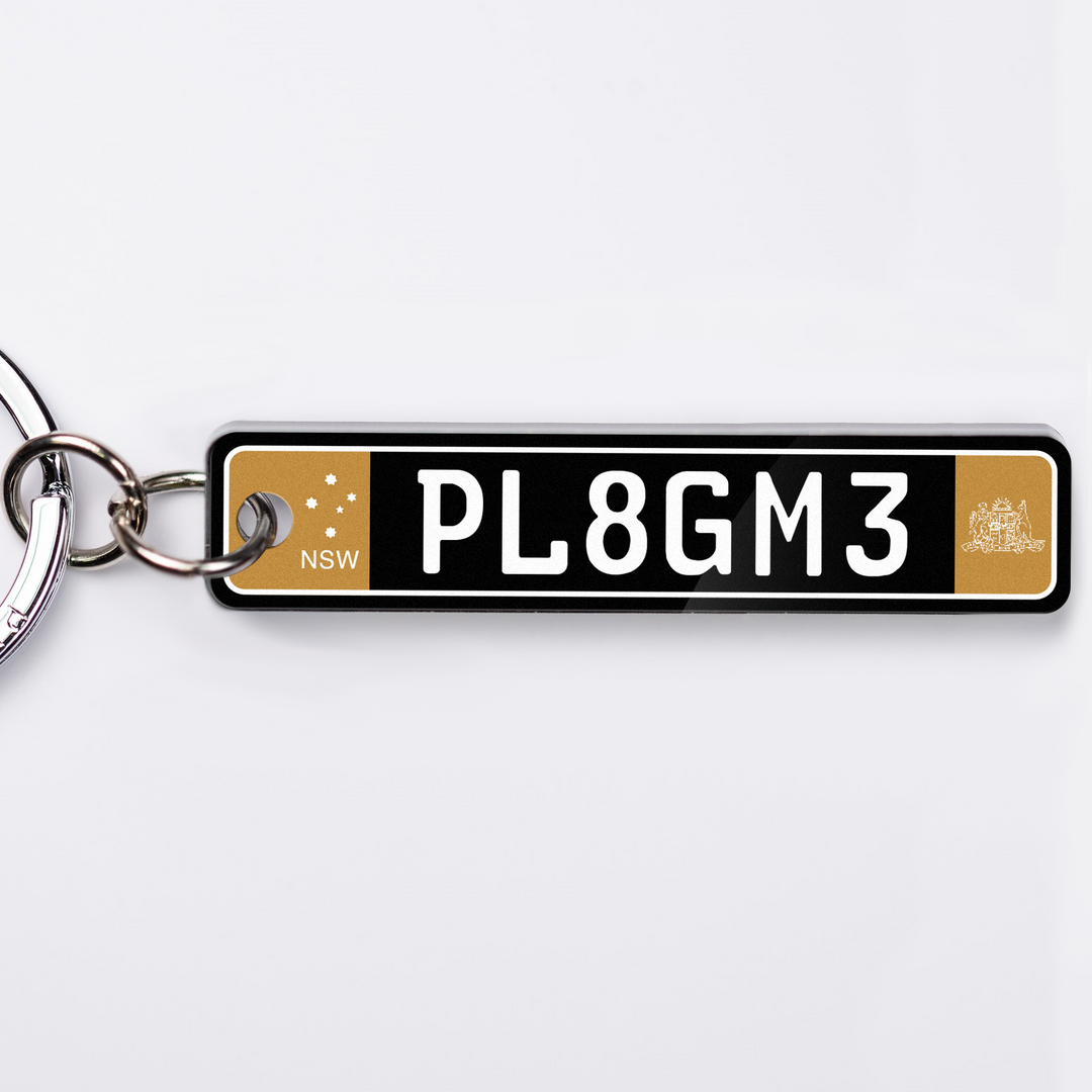 NSW Euro Licence Plate Custom Keychain 🇪🇺