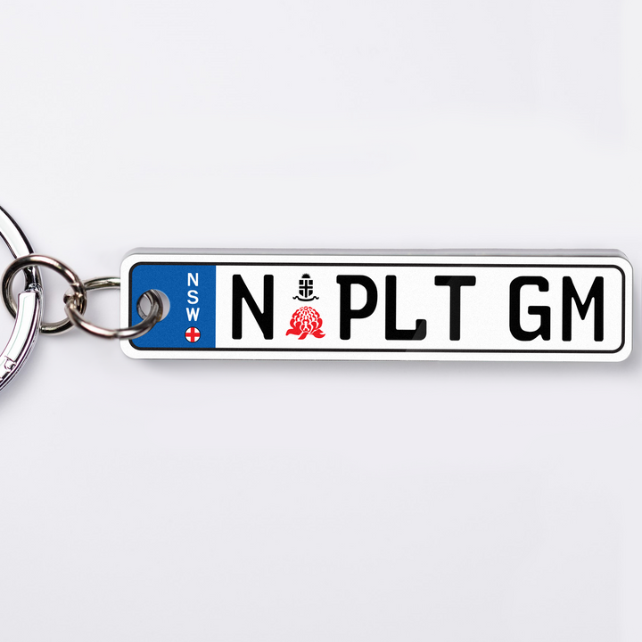 NSW Euro Licence Plate Custom Keychain 🇪🇺