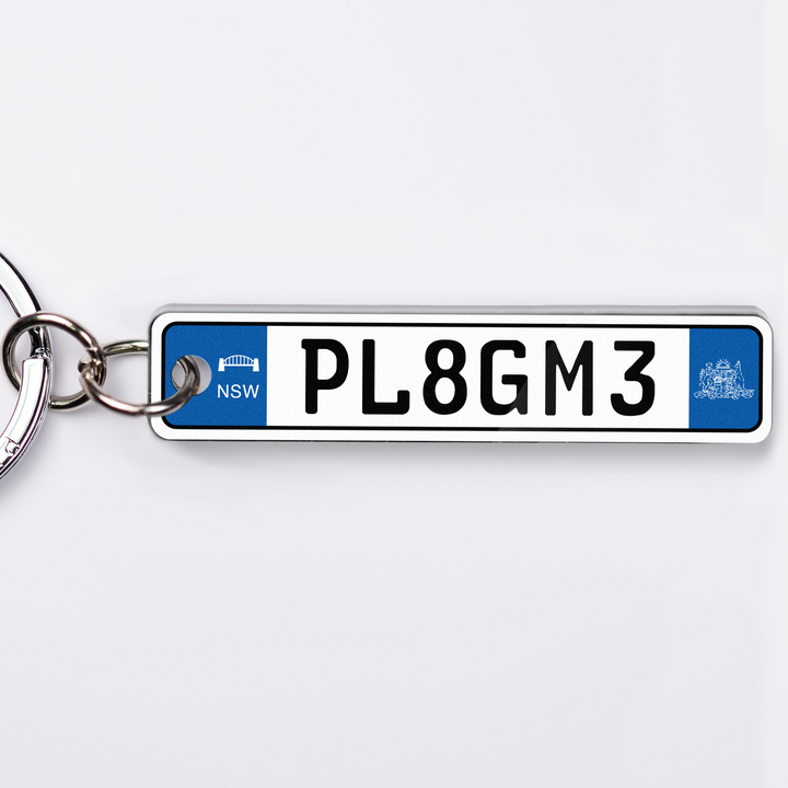 NSW Euro Licence Plate Custom Keychain 🇪🇺