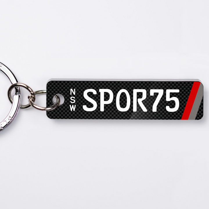 NSW Euro Sport Licence Plate Custom Keychain 🇪🇺