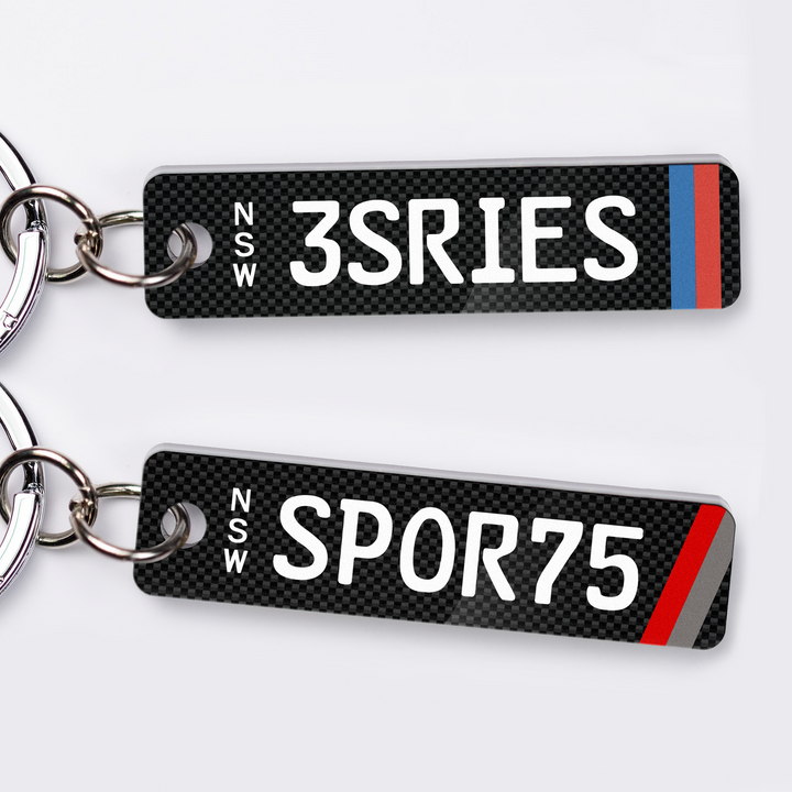 NSW Euro Sport Licence Plate Custom Keychain 🇪🇺