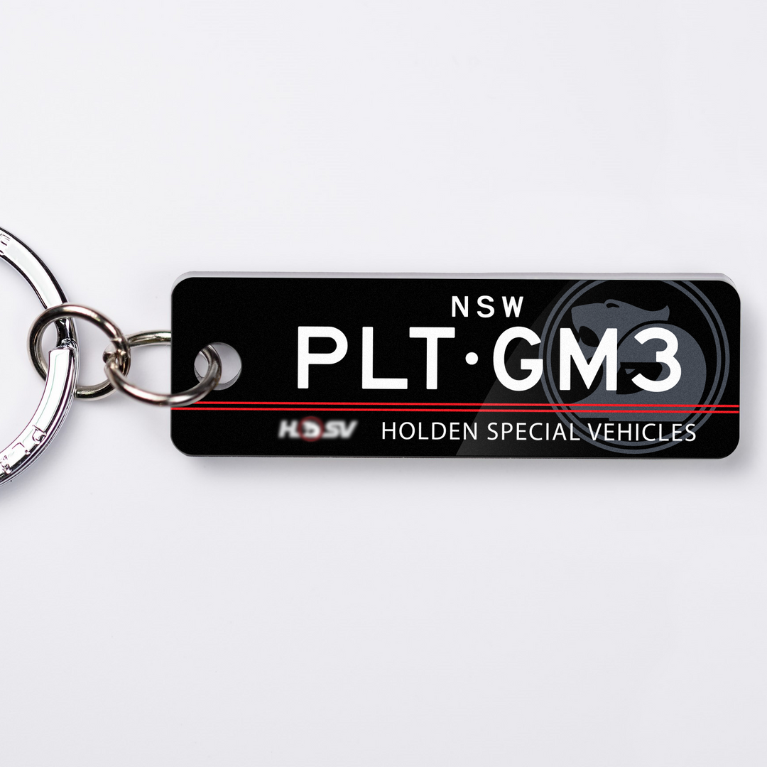 NSW HSV Licence Plate Custom Keychain