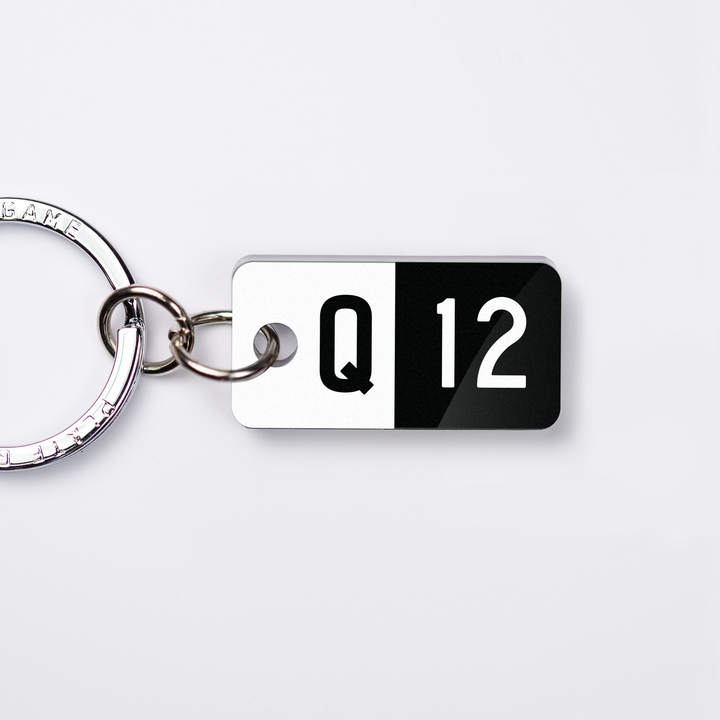 QLD Heritage Q Plate (Numeric) Custom Keychain