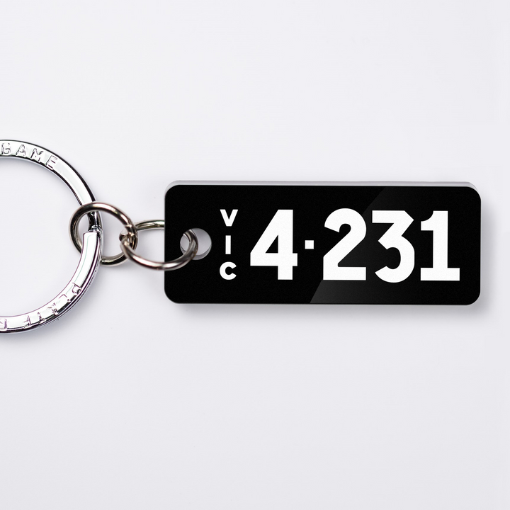 VIC Heritage (Numeric) Licence Plate Custom Keychain 🕹️