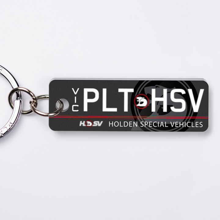 VIC HSV Licence Plate Custom Keychain