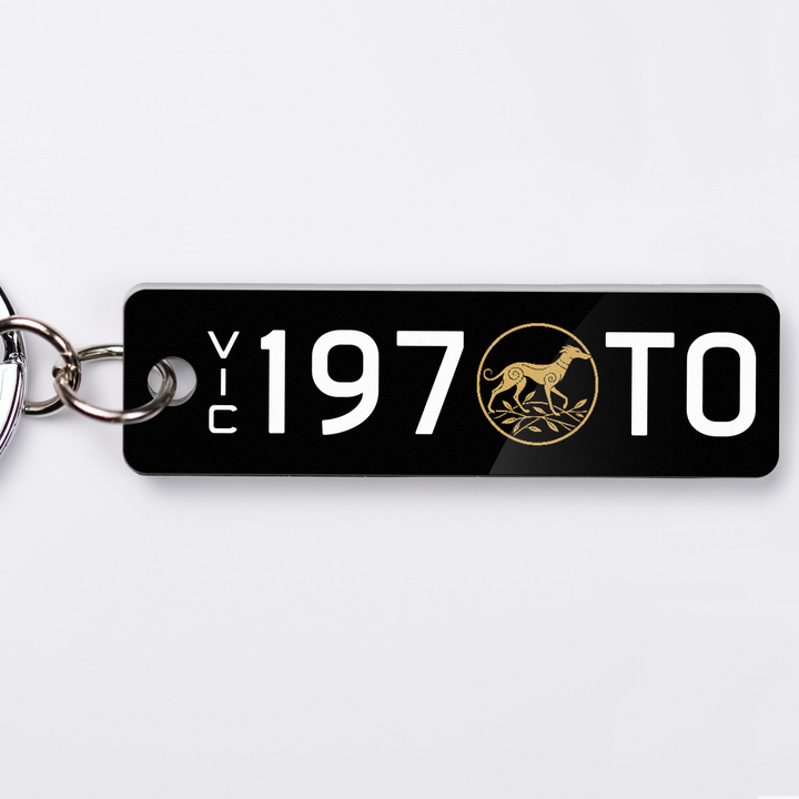 VIC Lucky Licence Plate Custom Keychain