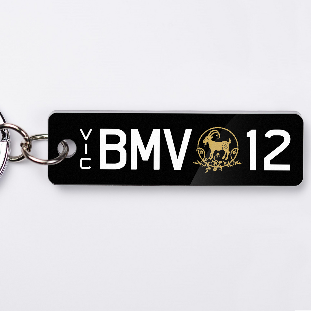 VIC Lucky Licence Plate Custom Keychain