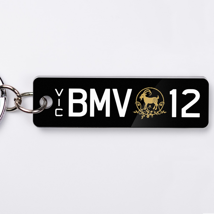 VIC Lucky Licence Plate Custom Keychain