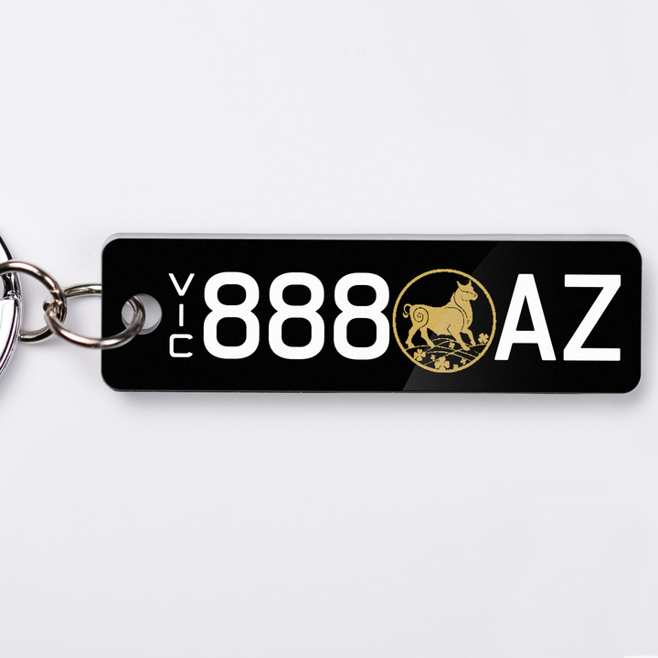 VIC Lucky Licence Plate Custom Keychain