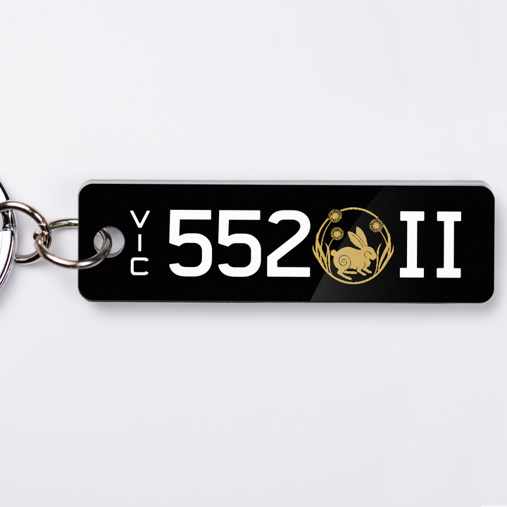 VIC Lucky Licence Plate Custom Keychain