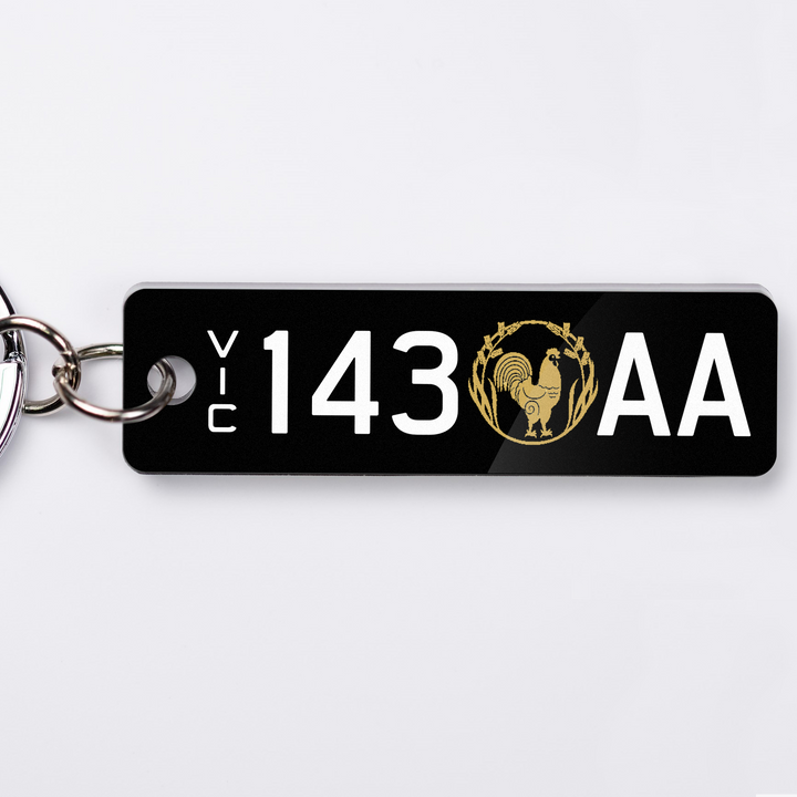 VIC Lucky Licence Plate Custom Keychain