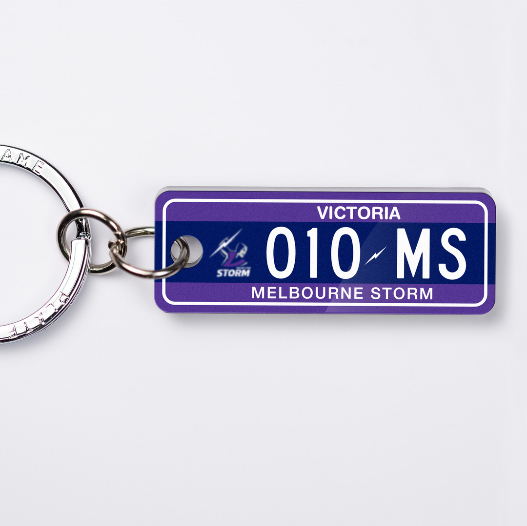 VIC NRL Upgrade Licence Plate Custom Keychain 🏉