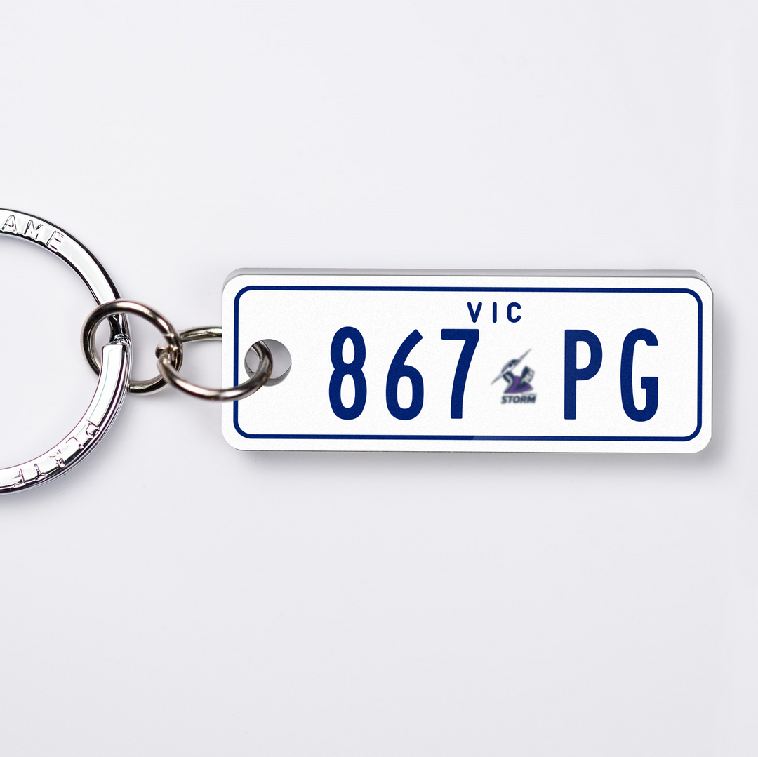 VIC NRL Premium Licence Plate Custom Keychain 🏉