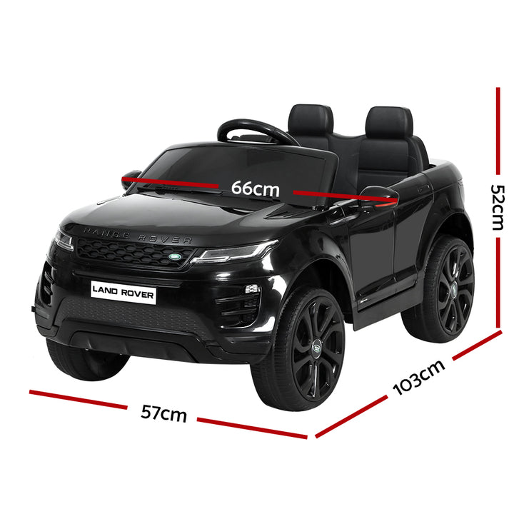 Land Rover Licensed Electric Ride On Car Remote 12V Battery Black