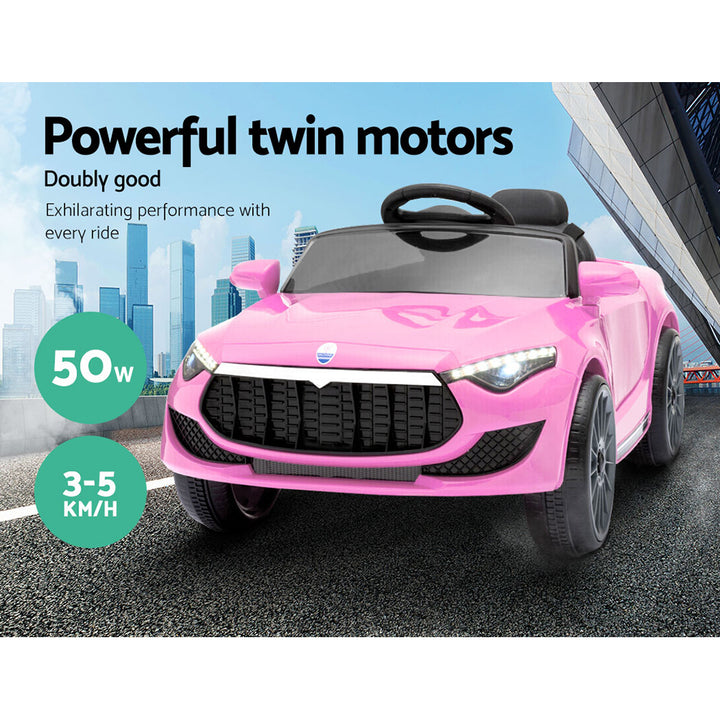 Electric Maserati-inspried Ride On Car  w/ Remote 12V Pink