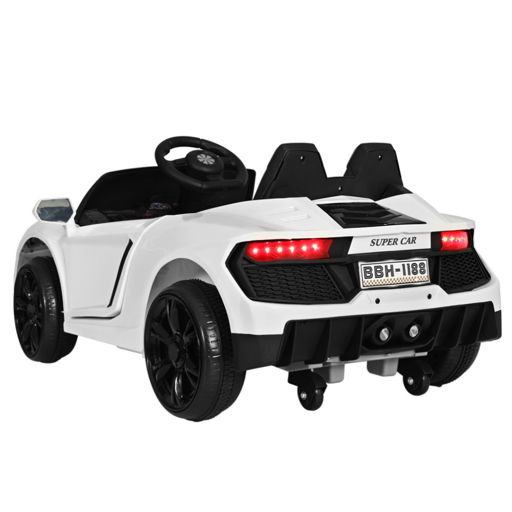 Aventador Ride On Car Outdoor Electric Toys Battery Remote Control MP3 12V White