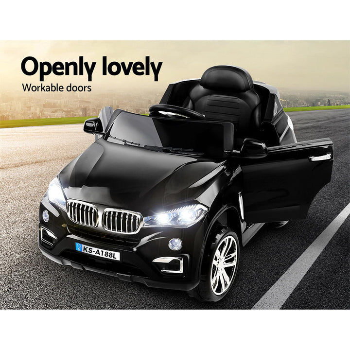 BMW-Inspired X5 Ride on car w/Remote 6V Black