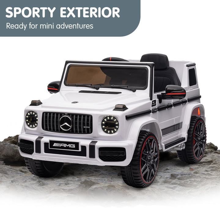 Mercedes Benz AMG G63 Licensed Ride On Electric Car Remote Control - White
