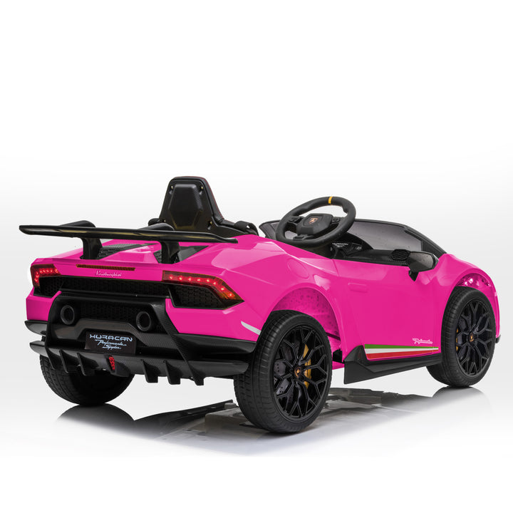 Lamborghini Performante Electric Ride On Car Remote Control - Pink