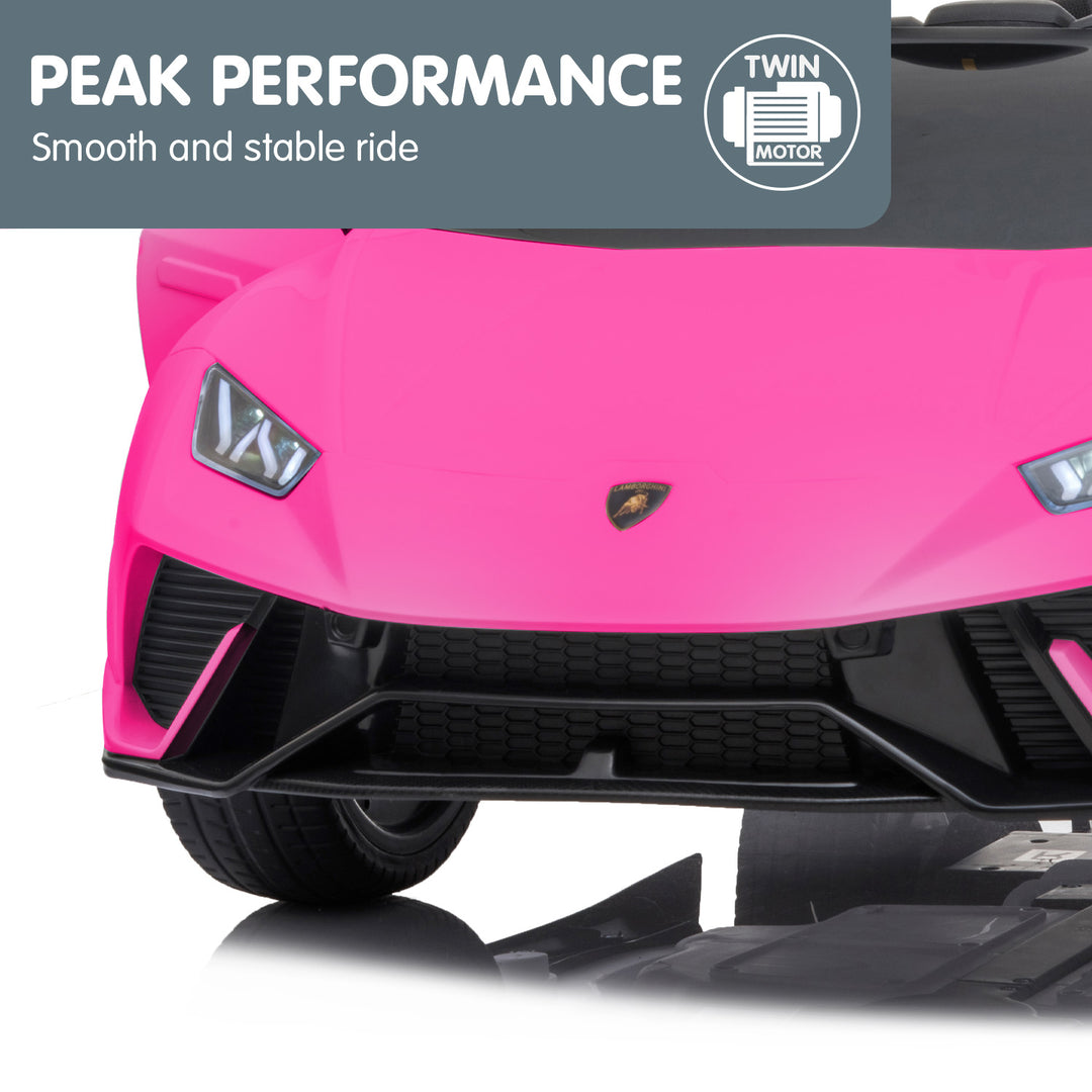 Lamborghini Performante Electric Ride On Car Remote Control - Pink