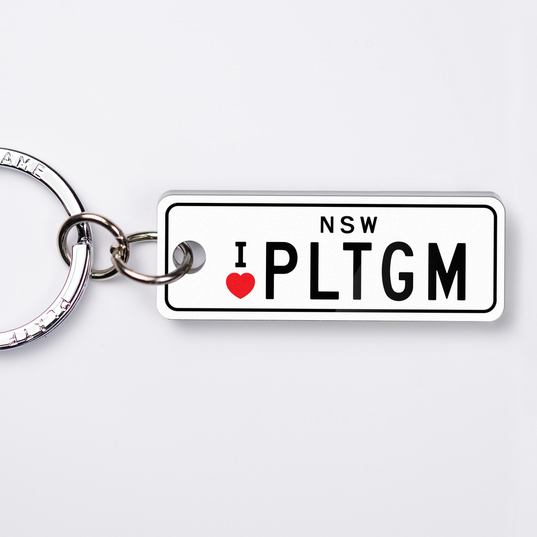 NSW Statement Licence Plate Custom Keychain 💥