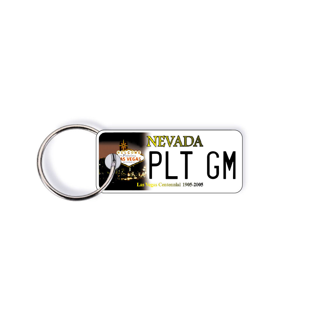 Nevada NV State License Plate Custom Keychain