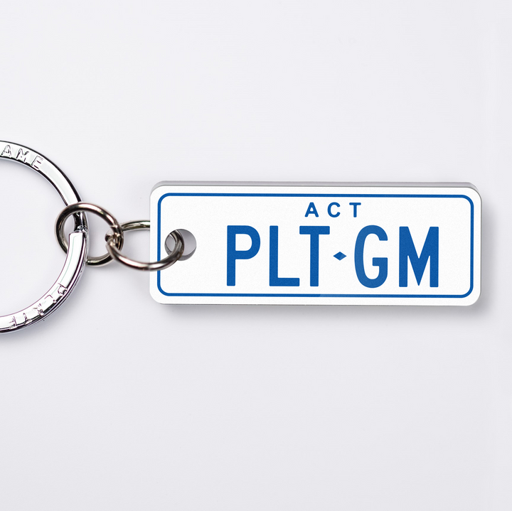ACT Classic Licence Plate Custom Keychain