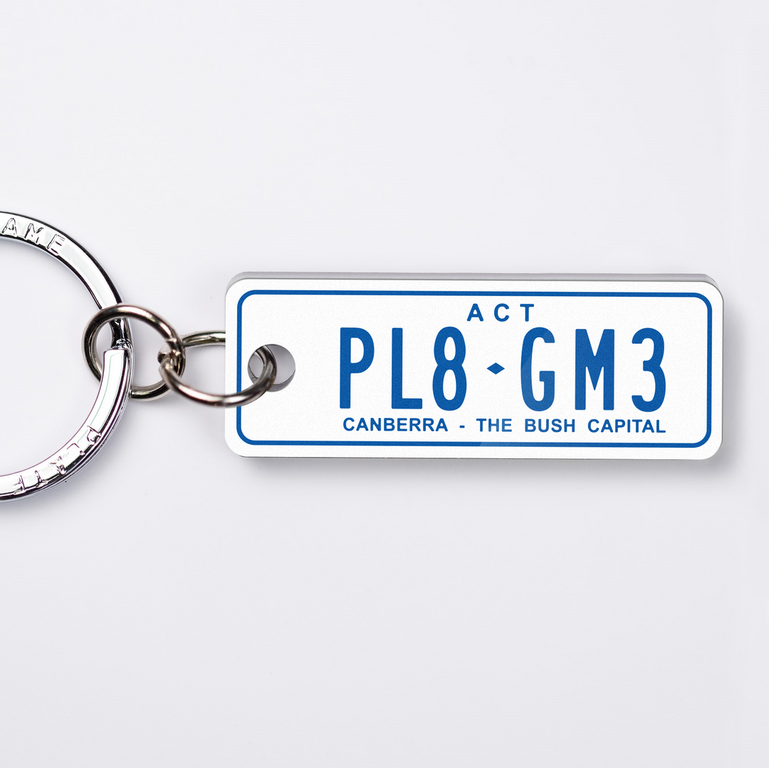ACT General Issue Licence Plate Custom Keychain