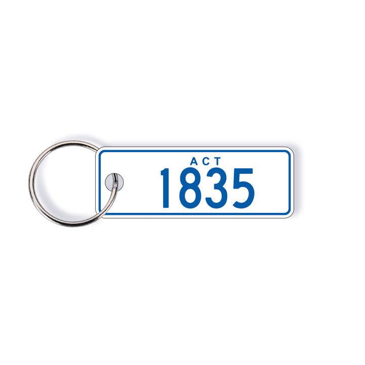 ACT Heritage (Numeric) Licence Plate Custom Keychain