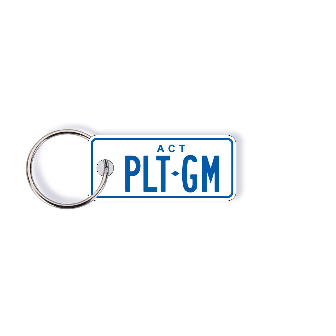 ACT Motorbike Licence Plate Custom Keychain