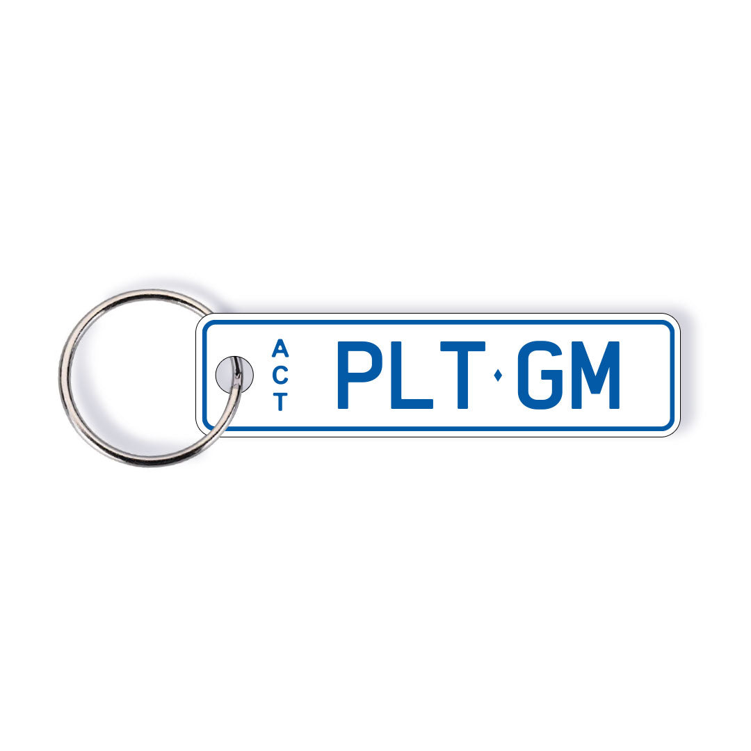 ACT Classic Licence Plate Custom Keychain