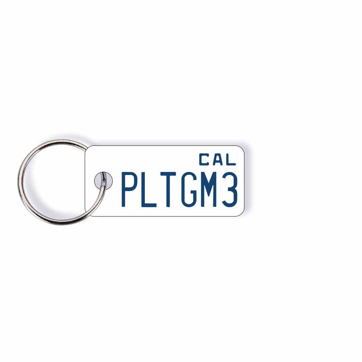 California CA Motorbike License Plate Custom Keychain