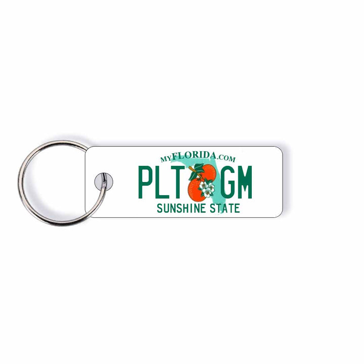 Florida FL State License Plate Custom Keychain