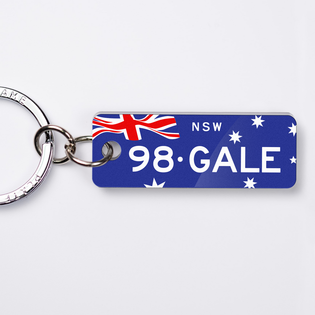 NSW Australiana Licence Plate Custom Keychain