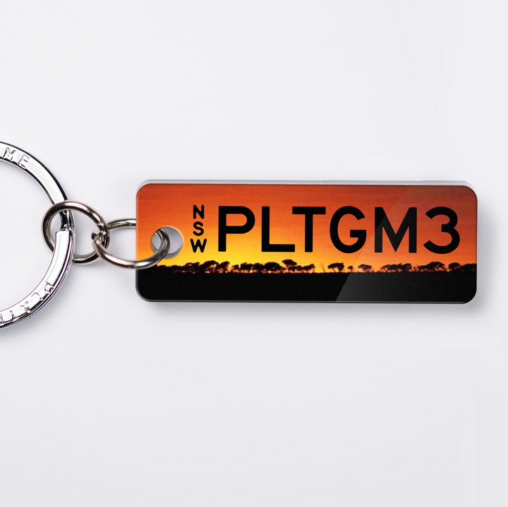NSW Australiana Licence Plate Custom Keychain