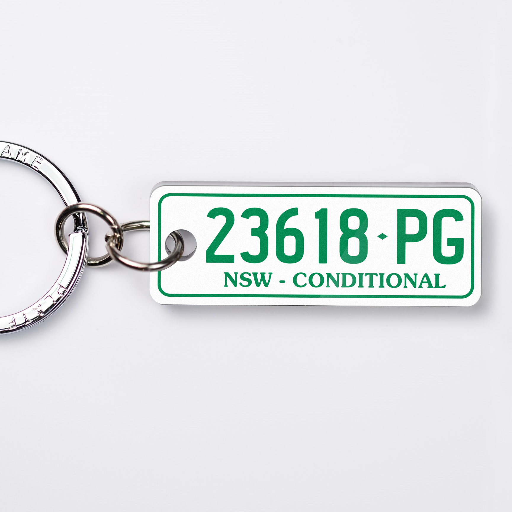 NSW Conditional Licence Plate Custom Keychain ⚠️ – PlateGame