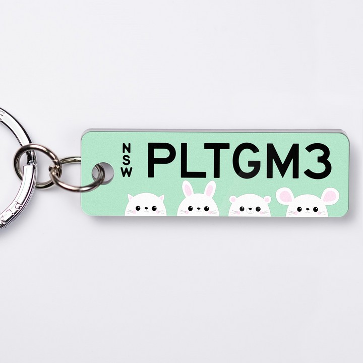 NSW Cute Range Licence Plate Custom Keychain