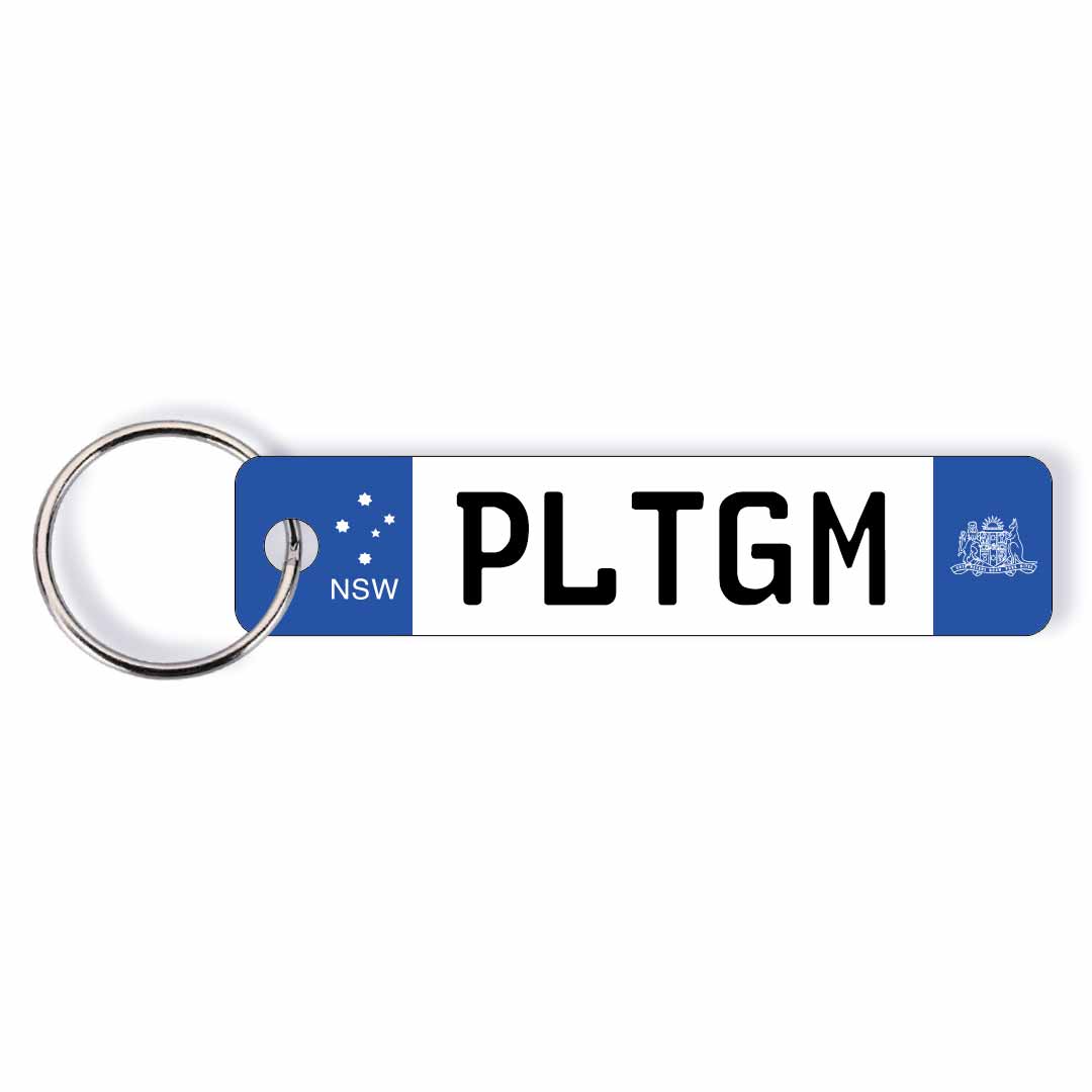 NSW Euro Licence Plate Custom Keychain 🇪🇺