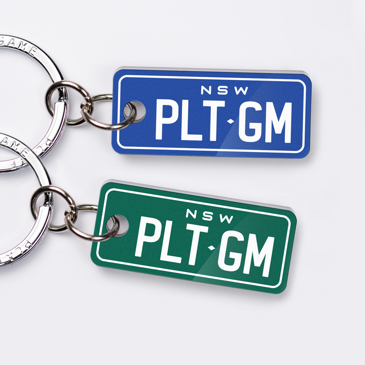NSW Motorbike Colours Licence Plate Custom Keychain 🏍️