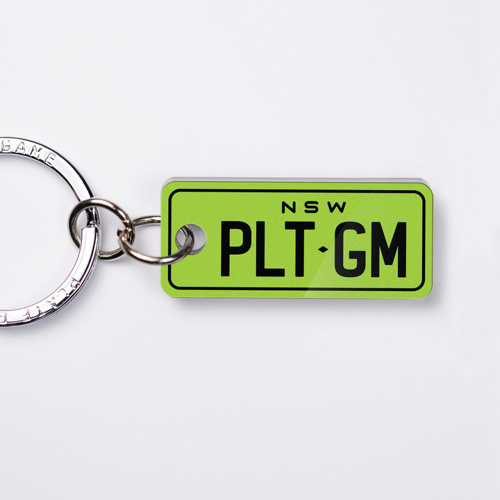 NSW Motorbike Colours Licence Plate Custom Keychain 🏍️