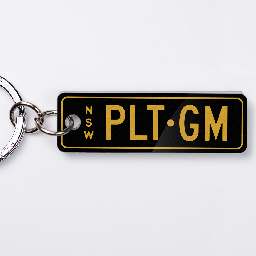 NSW Premium Range Licence Plate Custom Keychain