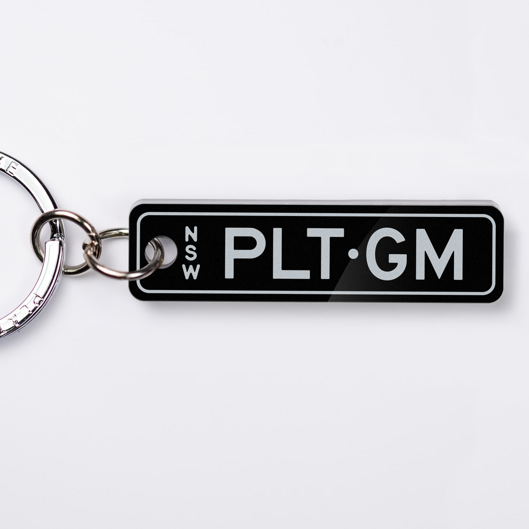 NSW Premium Range Licence Plate Custom Keychain
