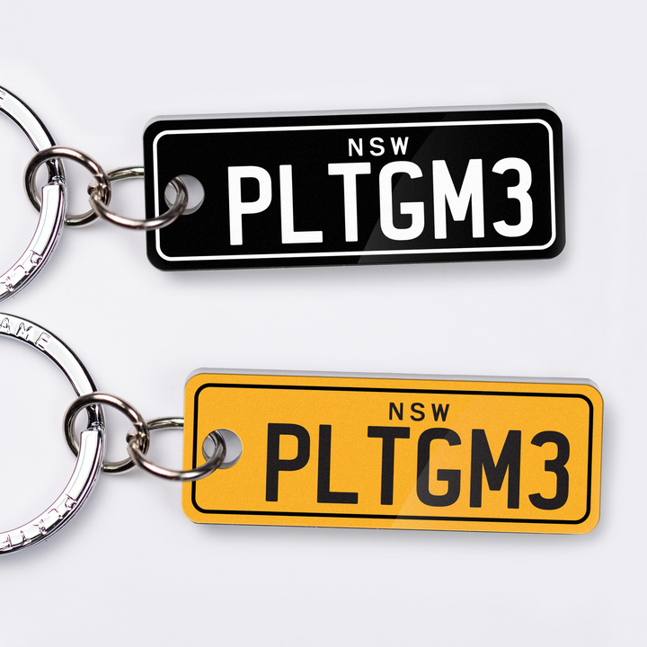 NSW Traditional Licence Plate Custom Keychain