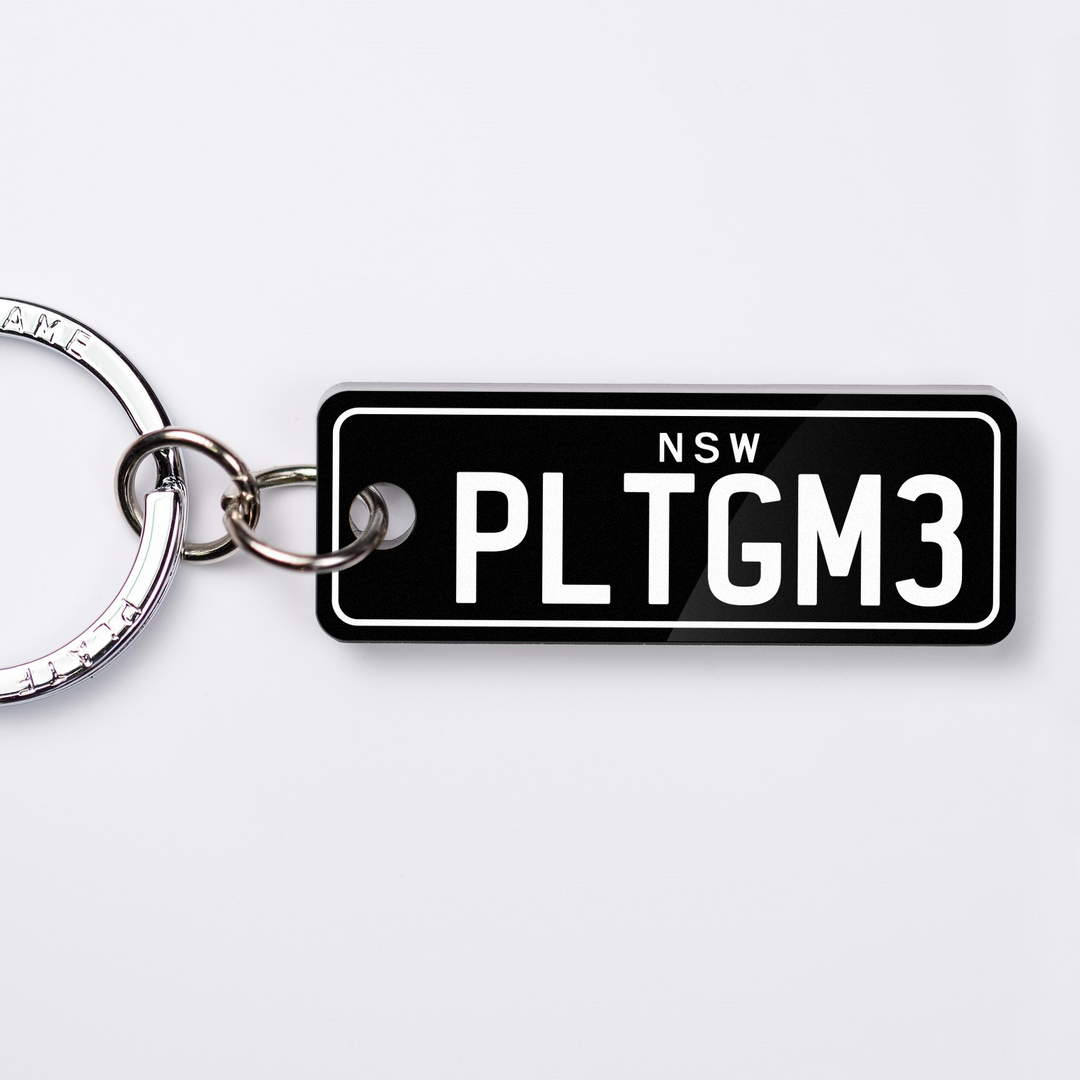 NSW Traditional Licence Plate Custom Keychain