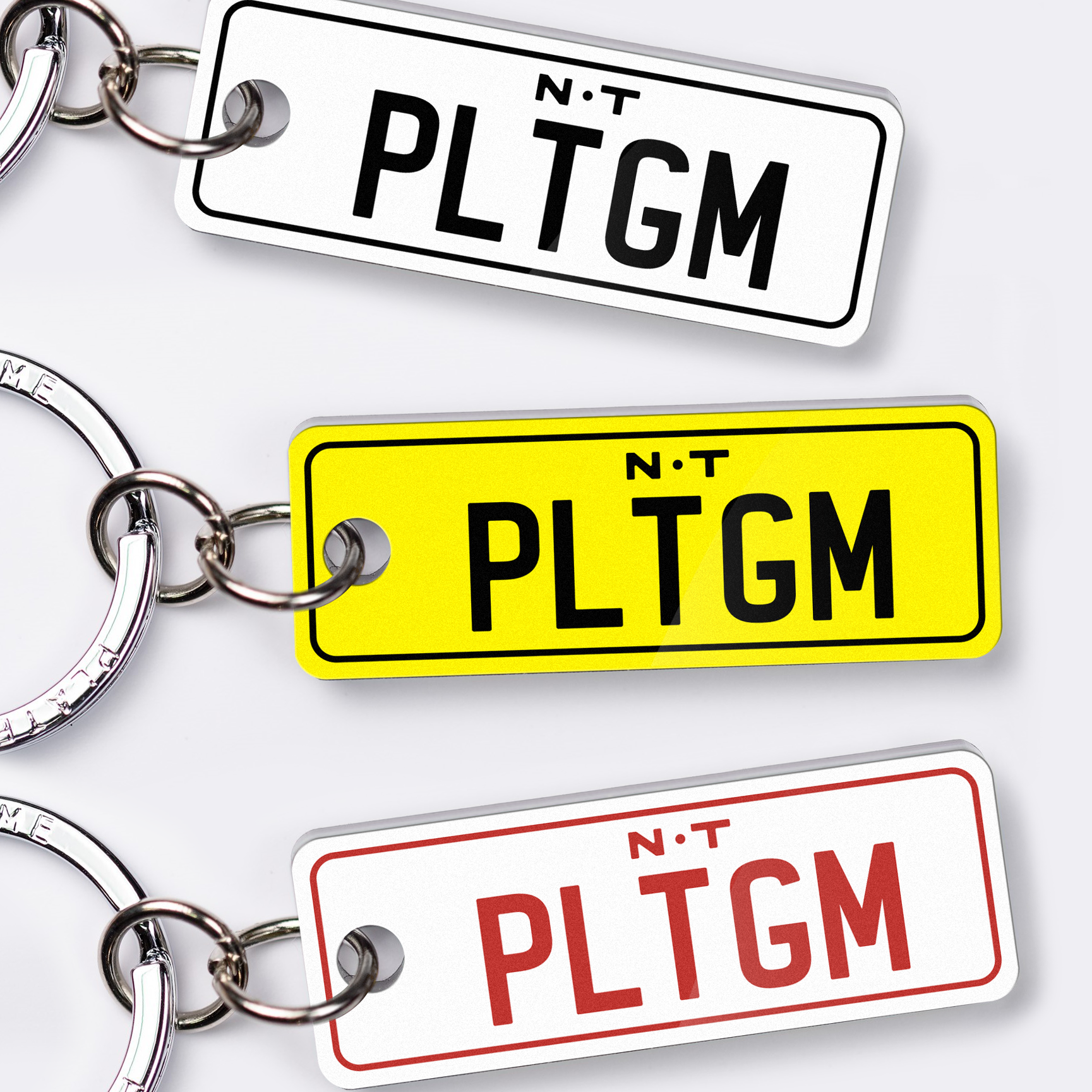 NT Classic Licence Plate Custom Keychain – PlateGame